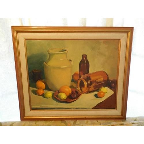Vintage impressionist painting on canvas, signed by the Central California artist, Donald Lynch. Original from the San...