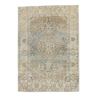 Antique Persian Tabriz Carpet - 4'6" x 6'2" For Sale