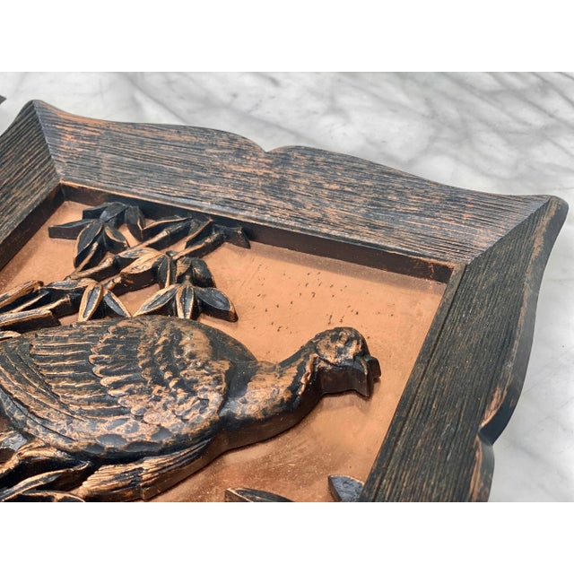Mid-Century Coppercraft Gilded Wall Hanging Bird Plaque Sculpture - a Pair For Sale - Image 6 of 11