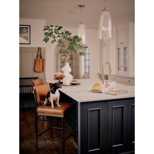 Taking a cue from fashion’s most flattering fit, the Maiden Glass Pendant features a classic A-line silhouette draped over...