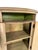 Vintage Demilune Cabinet With Door and Drawer Ready to Refinish For Sale - Image 12 of 14