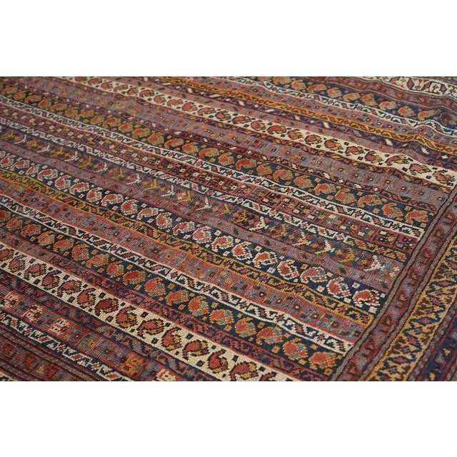 Antique Afshar Rug 4'0'' x 6'2'' For Sale - Image 9 of 12