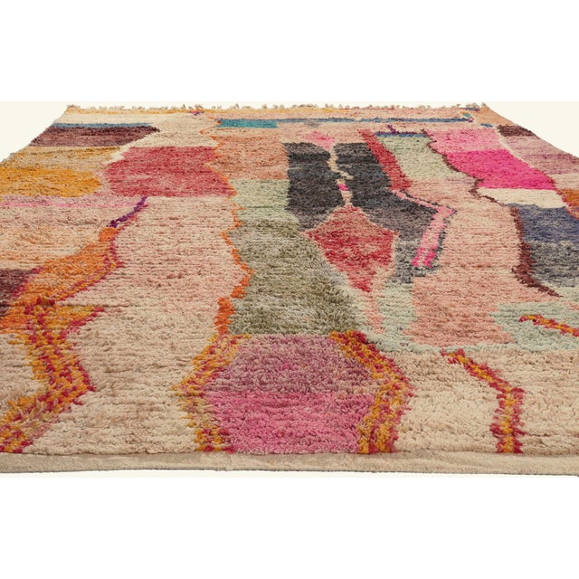 Tribal Contemporary Boujad Moroccan Rug, 10'01 X 13'02 For Sale - Image 3 of 10