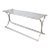 Maison Jansen Style Chrome Smoked Glass Console Sofa Table For Sale