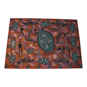 Late 20th Century Leslie Nawirridj Original Aboriginal Painting
