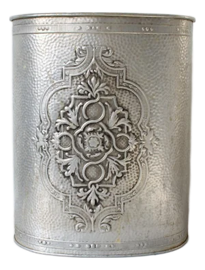 Vintage Reynolds Hammered Aluminum Waste Basket