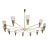 Brown Vintage Brass and Ivory Color Ceiling Lamp by Diego Mardegan For Sale - Image 8 of 10