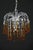 1970s The Amber Crown, Murano Chandelier Amber and Crystal Drops For Sale - Image 10 of 13