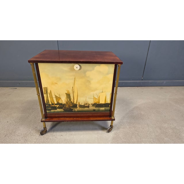 Mid-Century Modern French Bar Cabinet, 1960s For Sale - Image 12 of 14