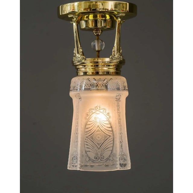 Art Deco Ceiling Lamp, Vienna, 1920s For Sale - Image 13 of 18