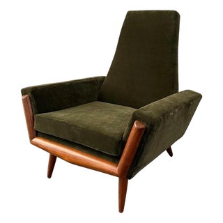 1960s Adrian Pearsall Walnut Lounge Chair Model 2161-C for Craft Associates For Sale