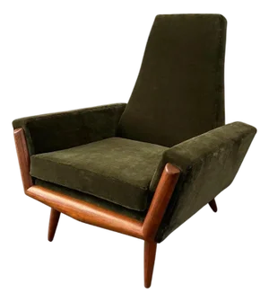 1960s Adrian Pearsall Walnut Lounge Chair Model 2161-C for Craft Associates