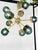 Italian Gold Chandelier Sputnik in Murano Glass Style Green "Balloton" For Sale - Image 6 of 9