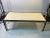 Modernist Chinoiserie White Lacquered Parchment Coffee Table Framed In Nickeled Bronze Designed In The 1960's In The...