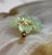 Jade 14k Gold Carved Green Jade Flower Pendant Enhancer For Sale - Image 8 of 16