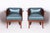 Czech Art Deco Armchairs in Oak by F. and H. Gessner, 1920s, Set of 2 For Sale - Image 3 of 9