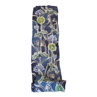 Hand Spun Roll Floral Batik Hemp Fabric For Sale