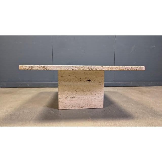 Stone Vintage Travertine Coffee Table, 1970s For Sale - Image 7 of 11