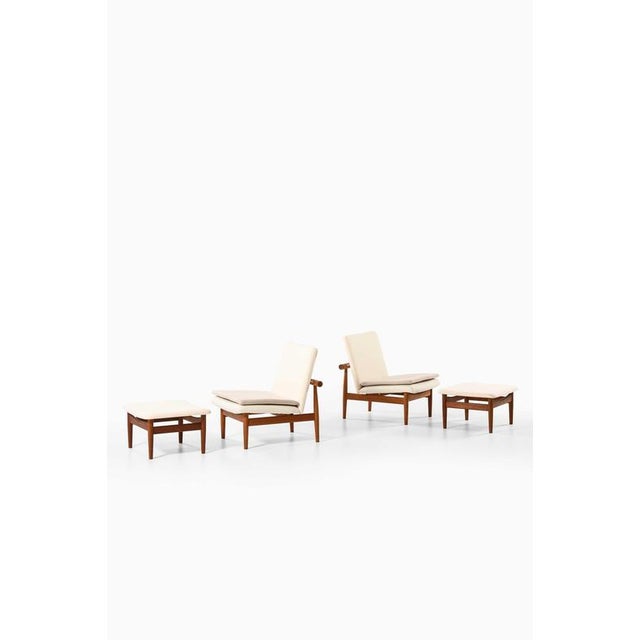 Japan Model FD-137 Easy Chairs by Finn Juhl, 1950s, Set of 4 For Sale - Image 3 of 8