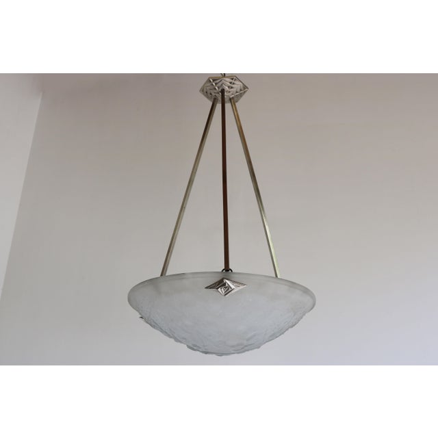 Art Deco Geometric Pendant by Muller Frères for Luneville, France, 1930s For Sale - Image 12 of 12