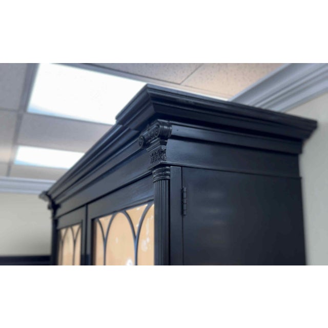 Wood Ralph Lauren Bel Air Lighted China Display Cabinet For Sale - Image 7 of 18