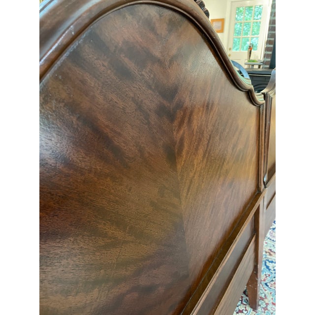 Vintage Tell City Furniture Flame Walnut Twin Headboards a Pair