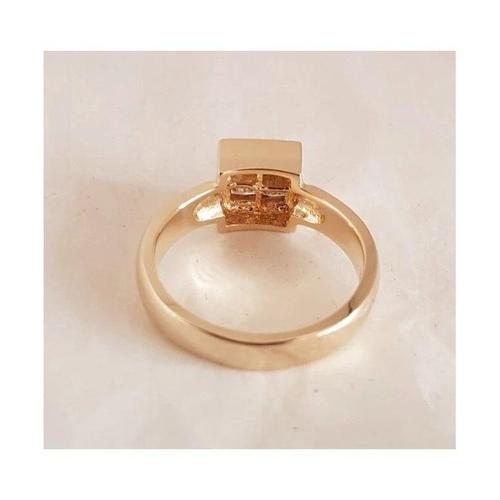 Vintage 14ct Yellow Gold Princess-Cut Diamond Four-Stone Ring, 1960s For Sale - Image 12 of 18