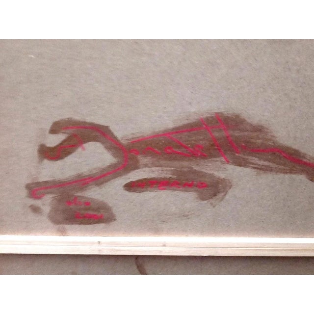 Plastic Roberto Donatelli, Interno, Acrylic Painting, 2001 For Sale - Image 7 of 8