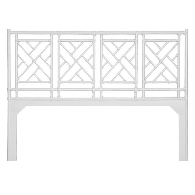 Not Yet Made - Made To Order Chippendale Platform Bed California King - White For Sale - Image 5 of 12