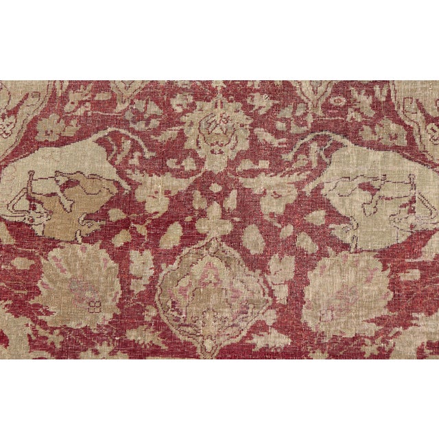Antique Indian Finely Woven Rug of Mughal Empire 5'11 X 7'7 For Sale - Image 4 of 14