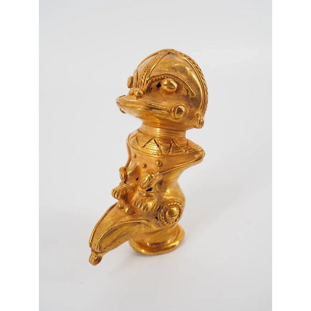 Gold Colombian Taïrona Tumbago Statuette of Androgynous Deity For Sale - Image 8 of 8