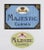Rustic European Majestic Hotel & Cannes France Vintage Luggage Labels - a Pair For Sale - Image 3 of 3