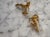American Vintage Gold Tone Fox Cufflinks For Sale - Image 3 of 5
