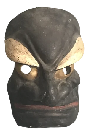 1920s Vintage Japanese Ritual Paper Mask