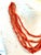 Mid 20th Century Vintage Coral Multi Strand Beaded Necklace With Sterling Silver Clasp For Sale - Image 5 of 5