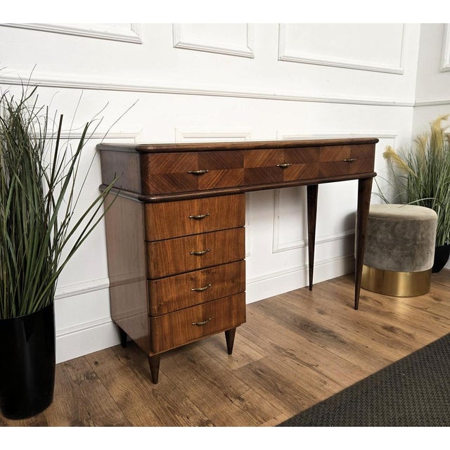 Brown Mid-Century Modern Italian Dressing Table, 1960s For Sale - Image 8 of 11