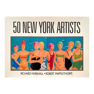 " 50 New York Artists " Vintage 1986 First Edition Modernist Lithograph Print Hardcover Pop Art Book For Sale