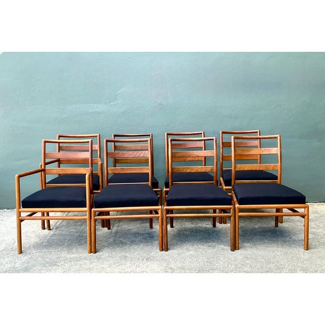 Widdicomb T. H. Robsjohn Gibbings for Widdicomb Dining Chairs - Set of 8 For Sale - Image 4 of 12