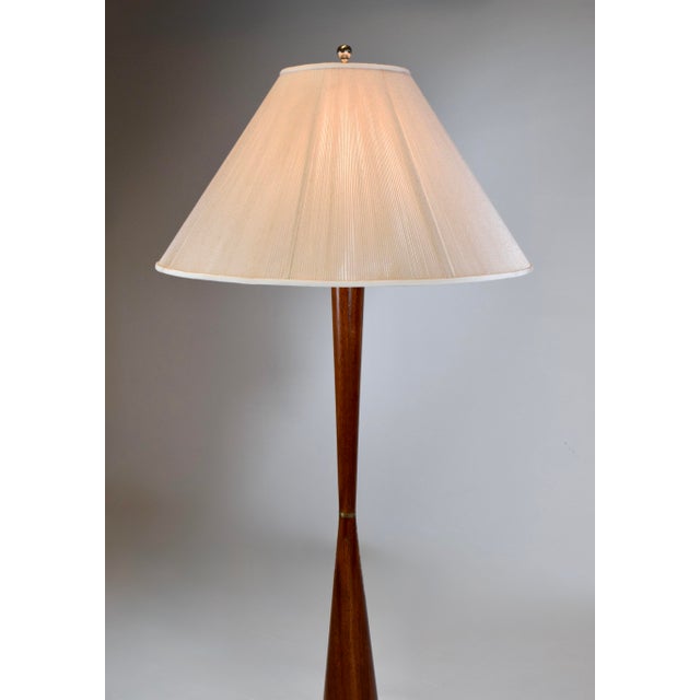 Mid 20th Century 1960s Mid-Century Modern Raymond Pfennig Wood Turned Floor Lamp for Zina Lamp Co. For Sale - Image 5 of 9