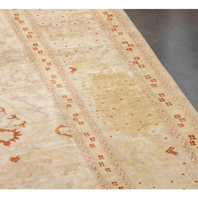 Beige Turkish Oushak Carpet, 18' X 11' 11" For Sale - Image 8 of 11