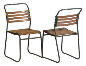 Set of Vintage Garden Chairs, 1920
