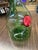 Vintage Italian Demijohn Green Glass Wine Decanter with Plugs and Ice Chamber Excellent condition with Original sticker...