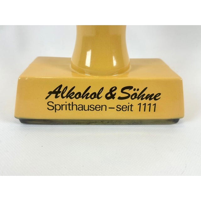 Vintage Ceramic Liqueur Bottle Stamp from Alkohol & Sohne, 1980s For Sale - Image 4 of 8