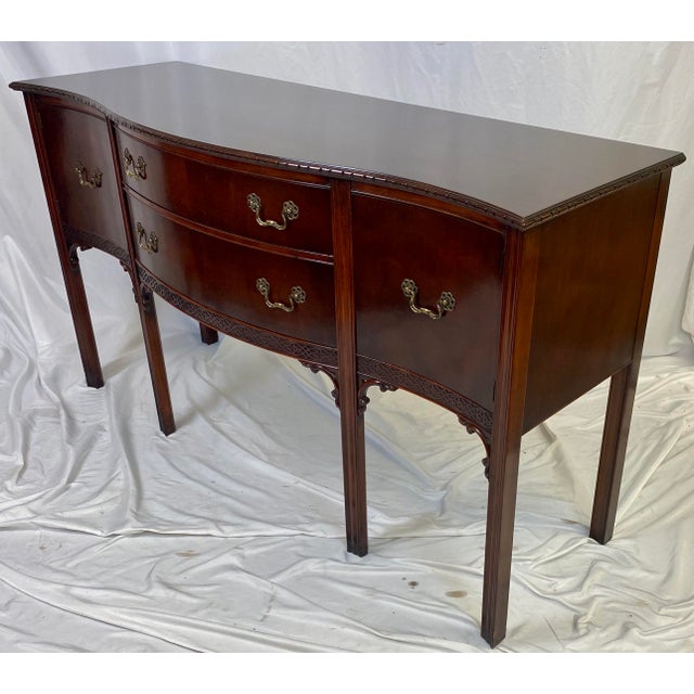 Antique English Regency Style Mahogany Sideboard | Chairish