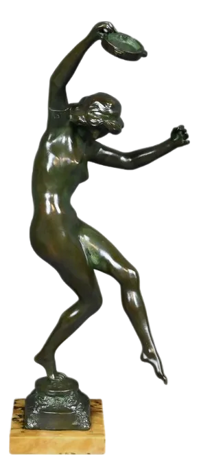 C. Binder, The Dancer with the Tambourine, Early 20th Century, Bronze