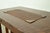 Art Deco Roycroft Arts & Crafts Brass Finished Hammered Copper Blotter Corners With Leather Desk Blotter For Sale - Image 3 of 13