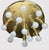 Metal Art Deco Style Brass 13-Light Ceiling Light from TZ Leuchten, Germany, 1980s For Sale - Image 7 of 12