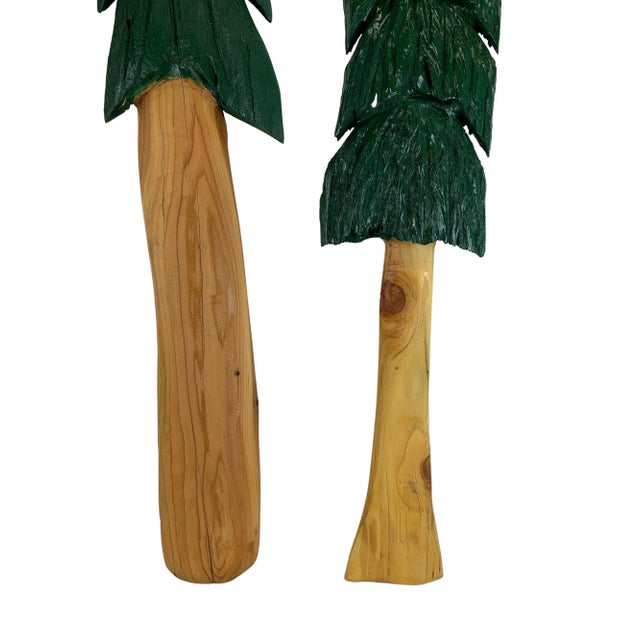 Pair of hand-made large-scale Christmas Pine tree wall hangings. Perfect for decorating for the holidays or all year...