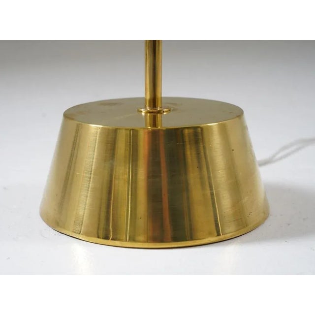 Swedish Floor Lamp in Brass and Teak by Stilarmatur Boréns, 1960s For Sale - Image 4 of 6