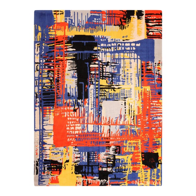 Nazmiyal Collection Vintage "Running" Ege Art Rug For Sale